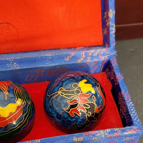 Ancient City Health Ball Factory Baoding China Meditation Chiming Balls Dragon - Picture 2 of 9